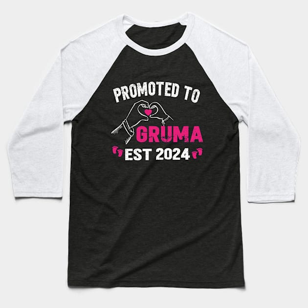 promoted to gruma 2024, grandmother, grandma gift 2024 Baseball T-Shirt by SecuraArt